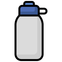 Water Bottle Simple line drawing of a reusable water bottle for hiking