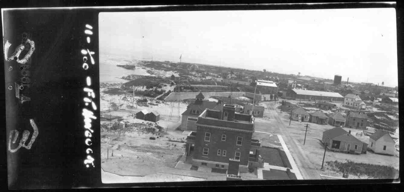 a group of buildings seen from above