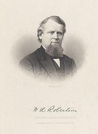 williamhrobertson man with a beard and the picture says W.H. Robertson