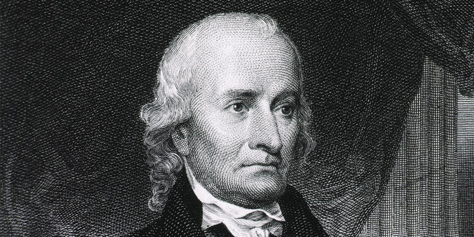 Hugh Williamson Engraving of Hugh Williamson facing right front.