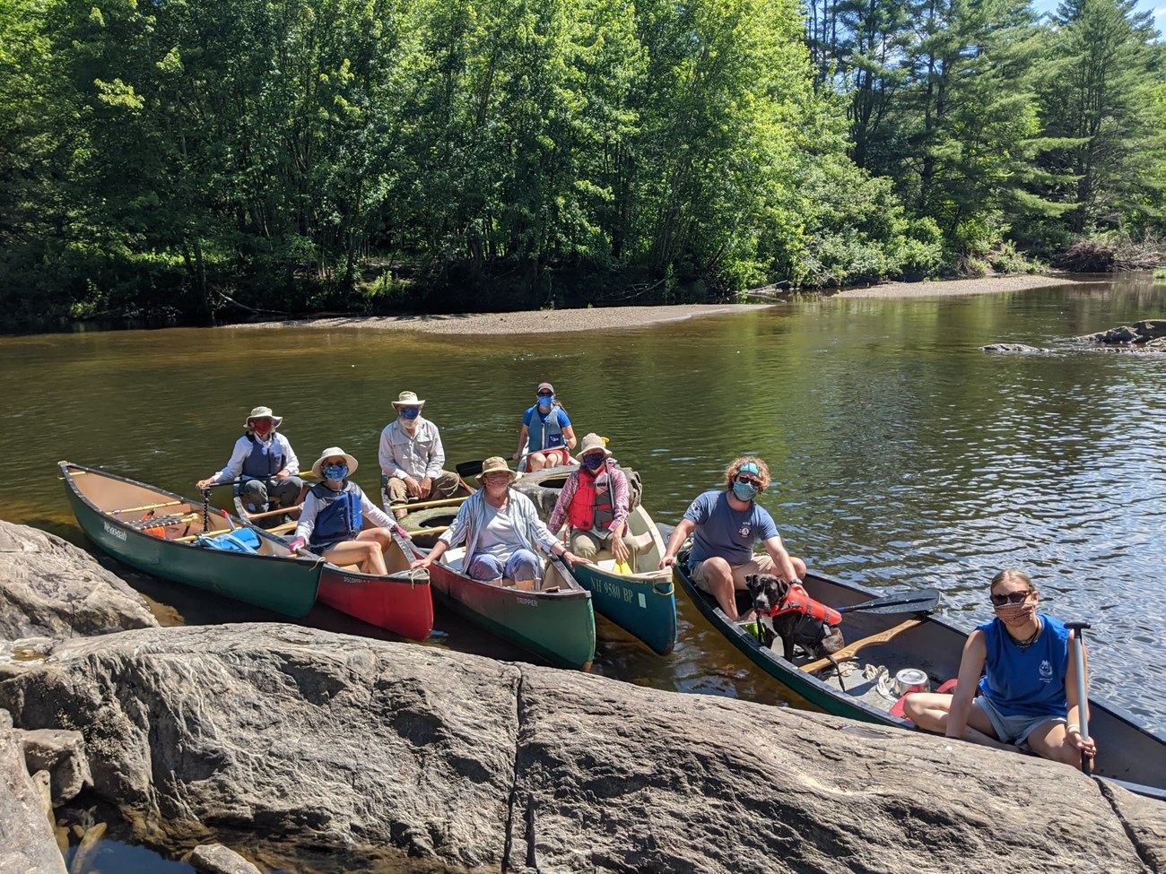2020 River Cleanup on the Missisquoi River, VT - photo courtesy of UMATR.