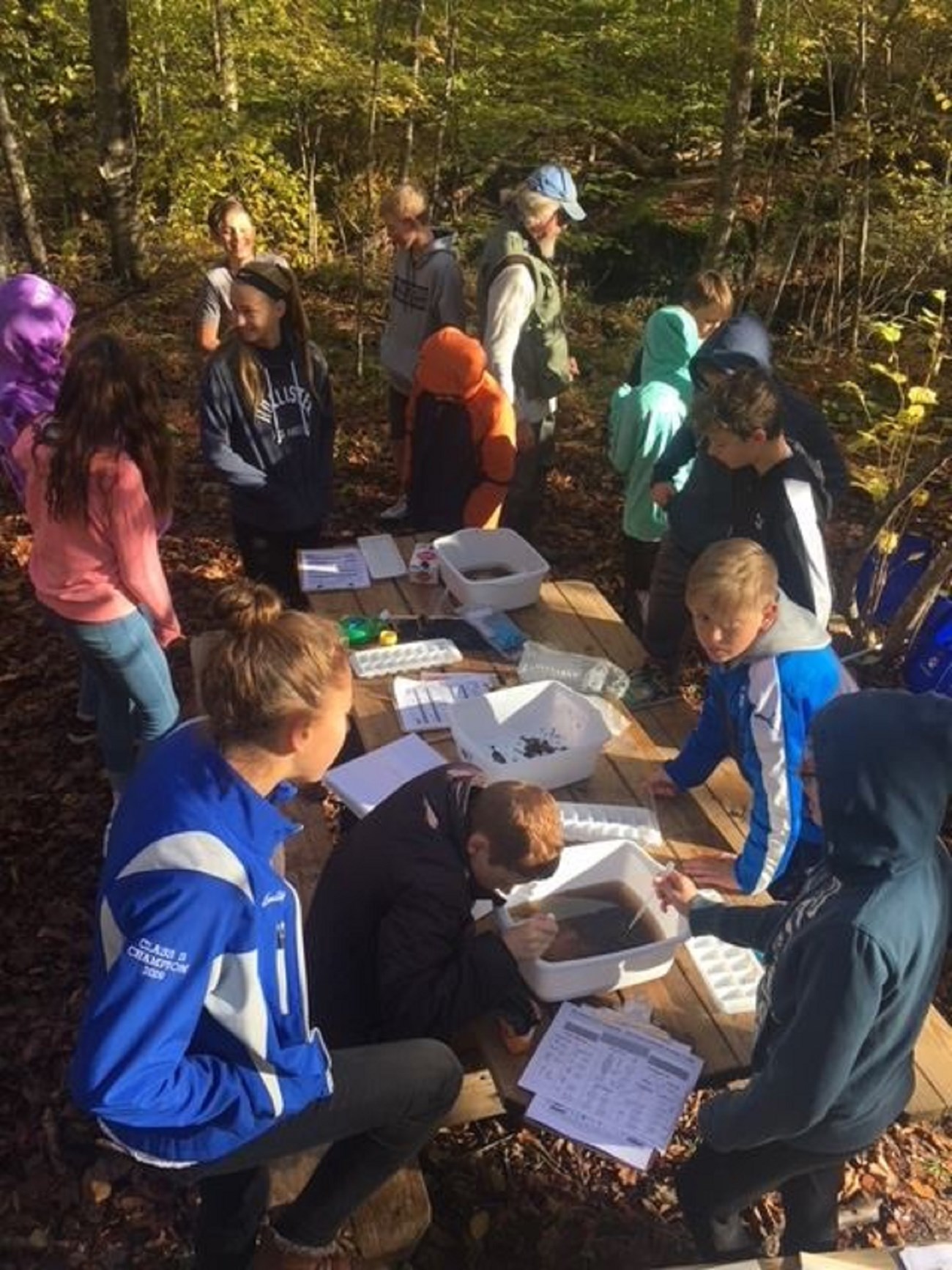 RBV macroinvertebrate assessment photo courtesy of the Eightmile River Wild and Scenic Watershed Facebook page.