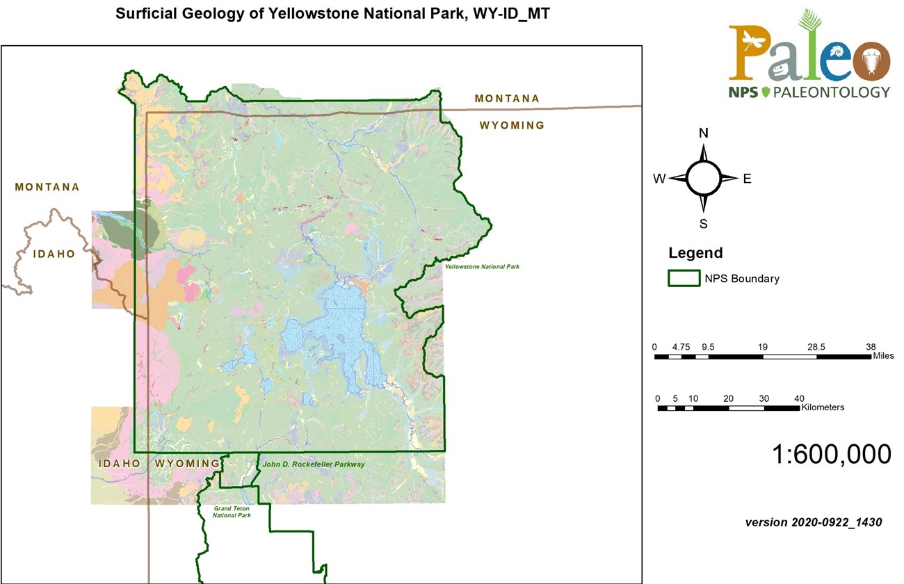 surficial geologic map of the park