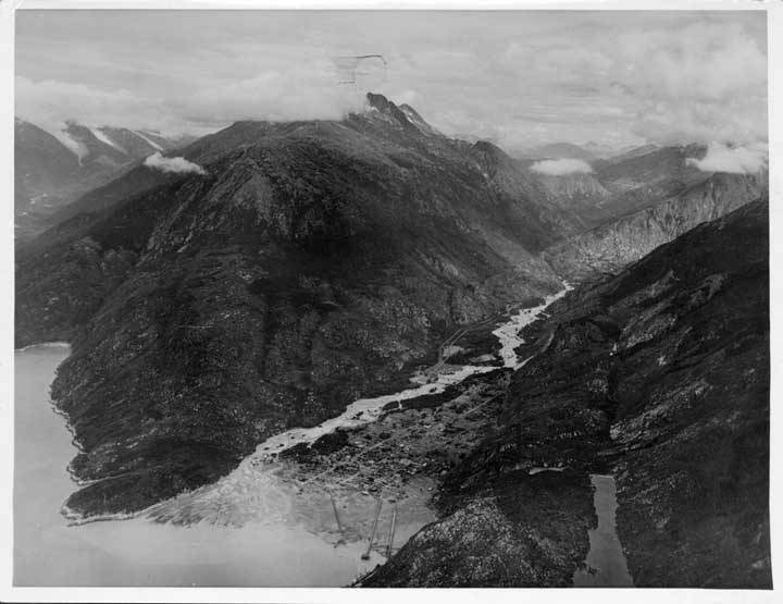 view of skagway from air 1923