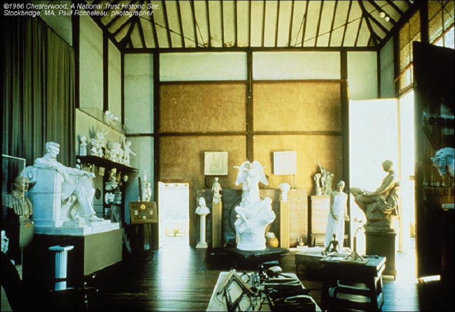 Interior of the Chersterwood workroom today. National Trust photo.