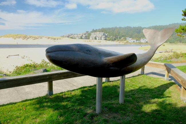 1044 sculpture of whale