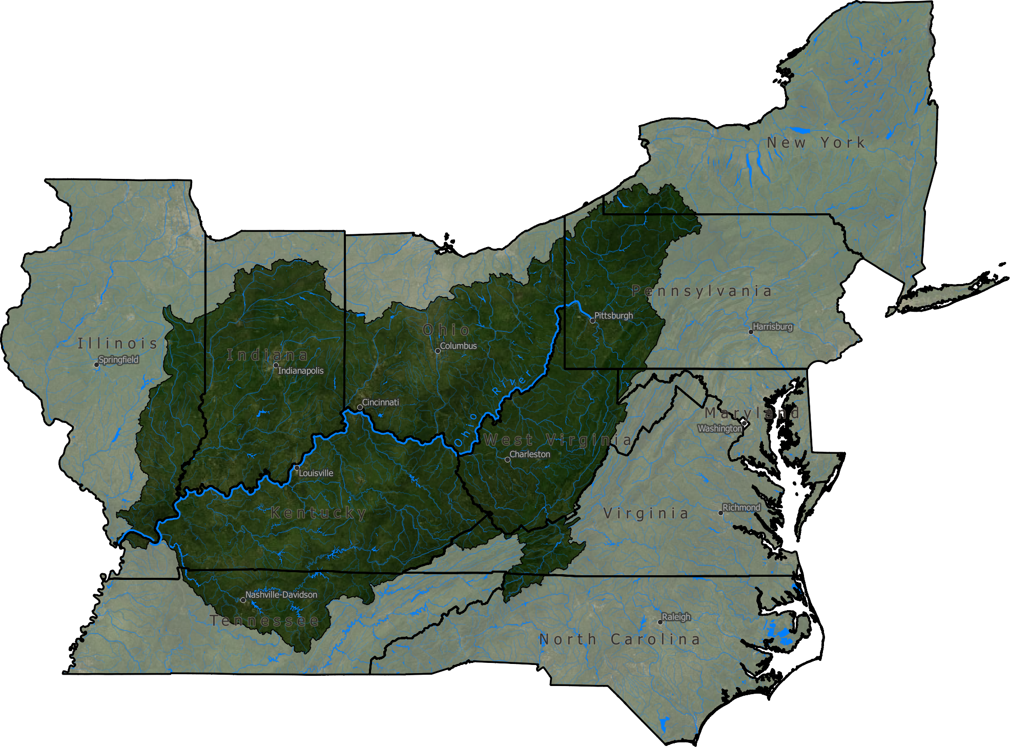 Ohio river watershed