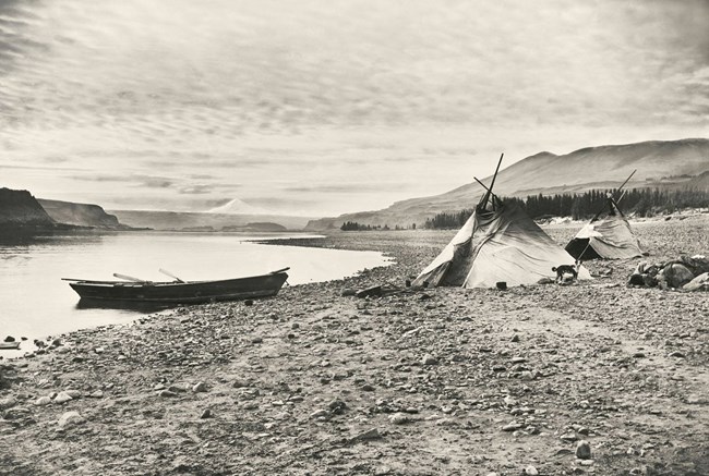 historic photo of island