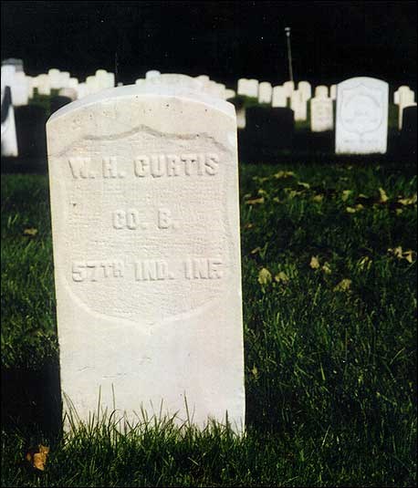 Present-day photo of grave marker.(Courtesy of U.S. Department of Veterans Affairs)