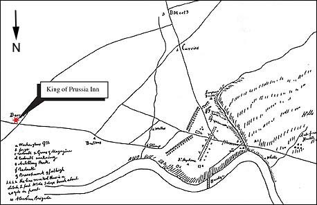 map of Prussian military movement