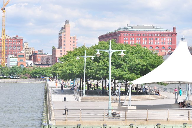 View of the Pier from the water.