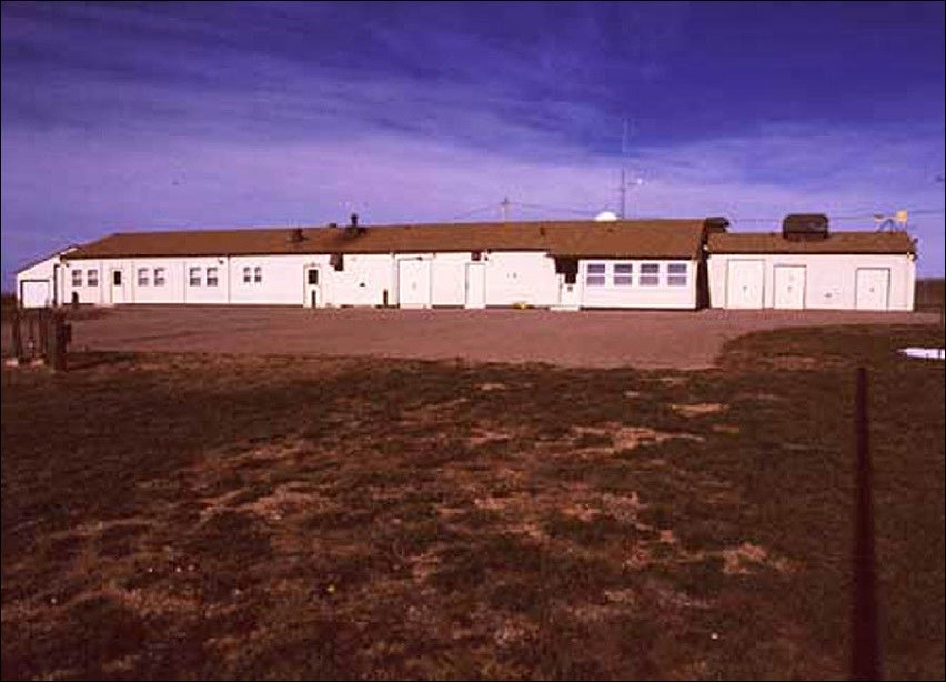One story white building that operates as Launch Control Facility. One story white building that operates as Launch Control Facility.