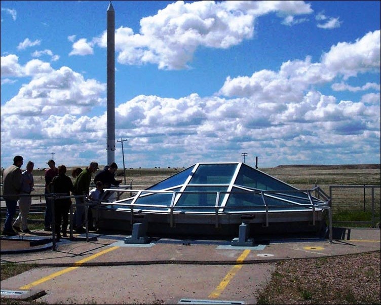 Launch facility with viewing window. Launch facility with viewing window.