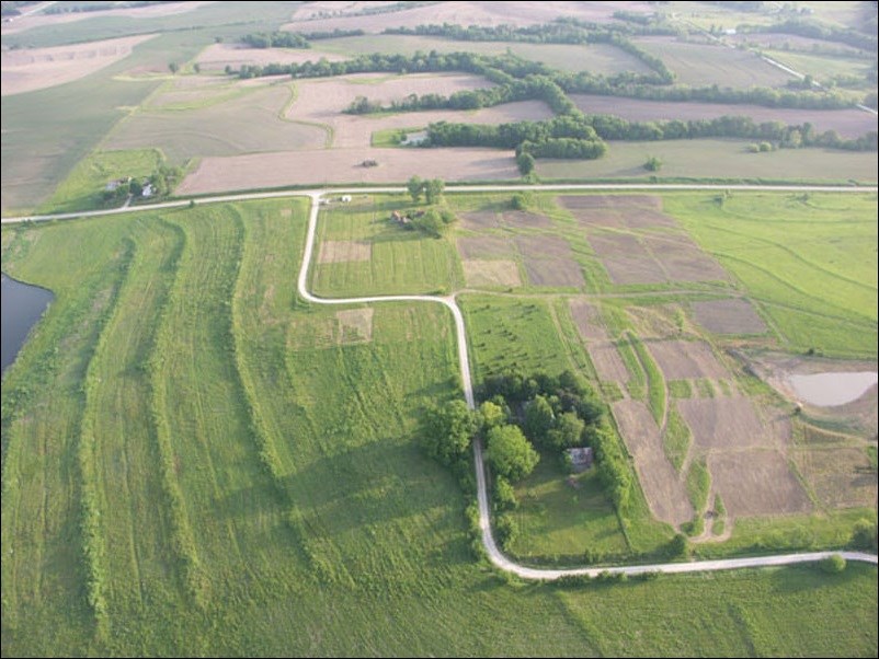 (Aerial photo by Tommy Hailey using powered parachute funded by The National Center for Preservation Technology and Training, National Park Service)