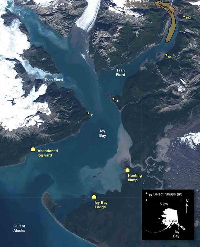 190507 Icy Bay Overview-01_web Imagery showiing Icy Bay and the landslide in Taan Fiord