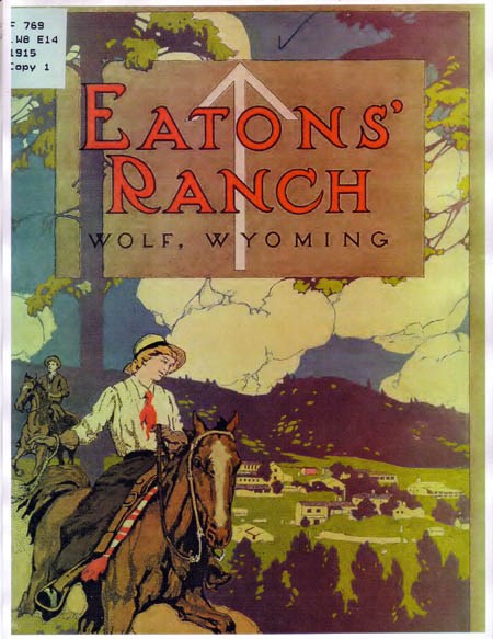 Cover of 1915 brochure for Howard Eaton Yellowstone Tour