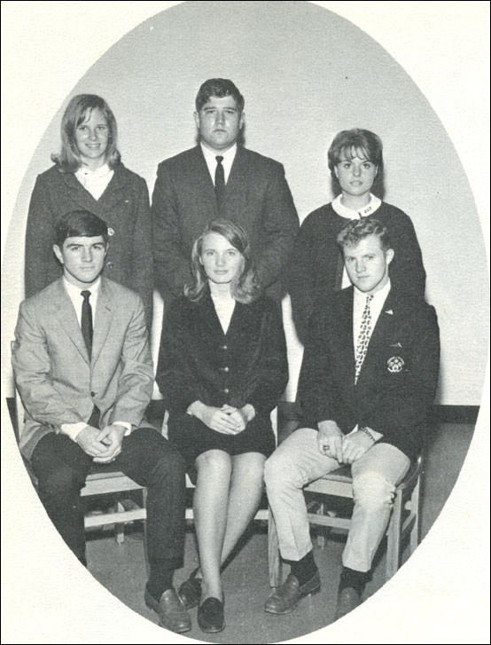 Six high school students. All of them are white.