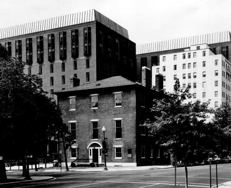 Three story-brick house, photo taken in 1967.