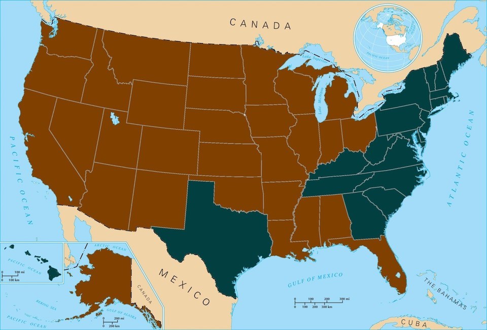 1Homestead States Map Resize Map outlines the 30 Homestead states
