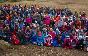 Crowd of people part of the Ice Age Trail Alliance