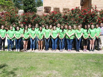 Youth group lined up
