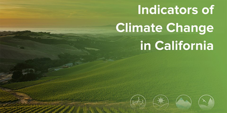 2018 Report: Indicators of Climate Change in California Indicators of Climate Change in California report graphic