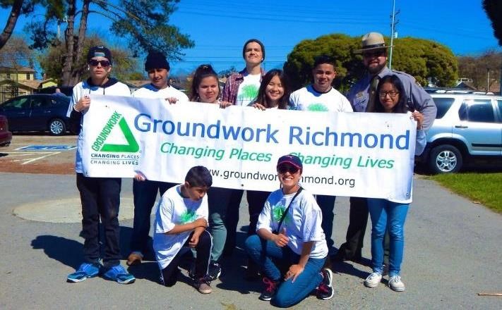 Before becoming the executive director of Groundwork Richmond, Matt Holmes (top right) was a park ranger for Rosie the Riveter/World War II Home Front National Historical Park. Photo courtesy of Groundwork Richmond.