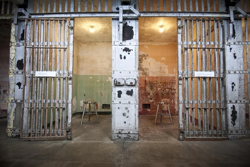 Ai Weiwei’s “Stay Tuned,” (2014), invited visitors inside cells in A Block at Alcatraz, where they had the opportunity to listen to poetry and music created by individuals formerly incarcerated. Photo courtesy of Jan Sturmann, Albinocrow Photography.