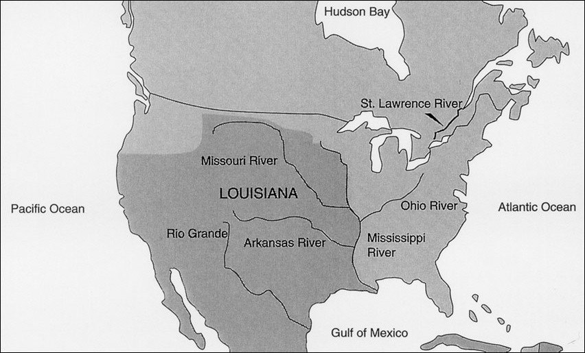 Map of North America in 1763.