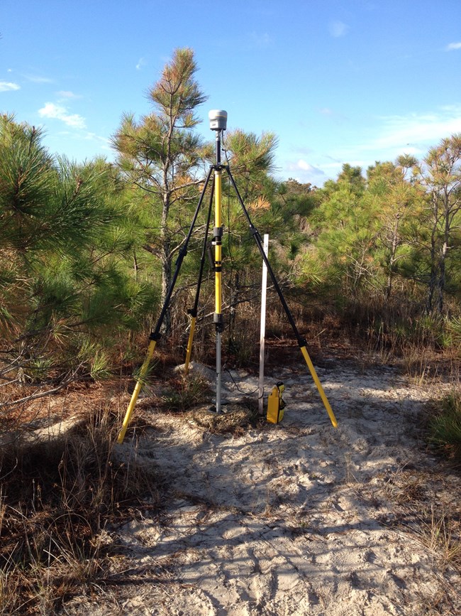 Base station being used for continuous collection of GPS data