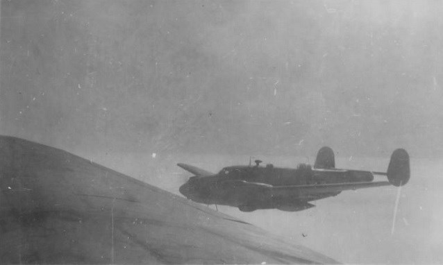 world war two era plane in flight