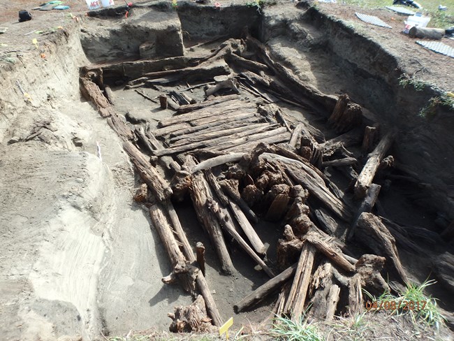 An excavation of a semi-subterranean house.