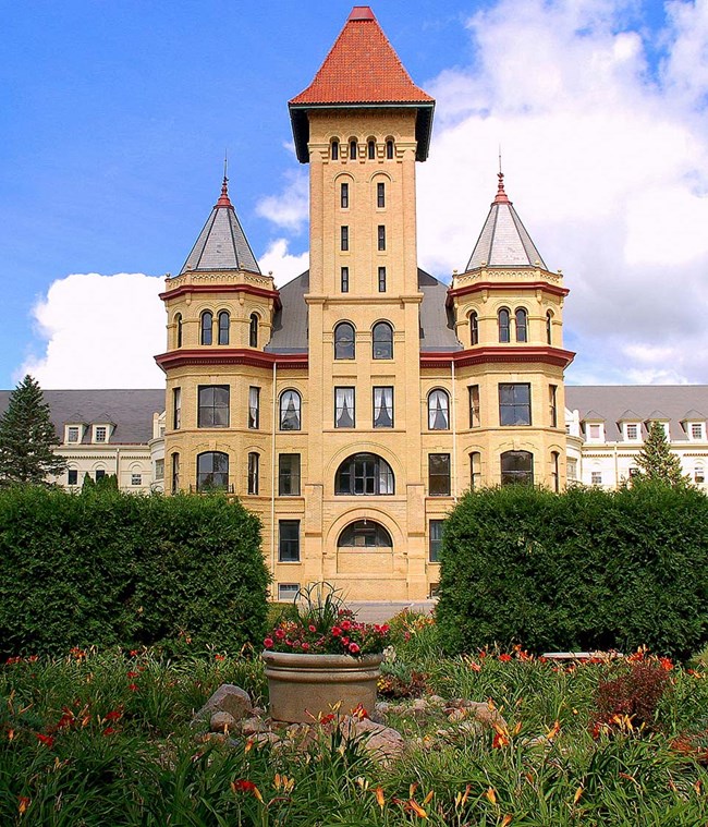 Exterior of a mental hospital