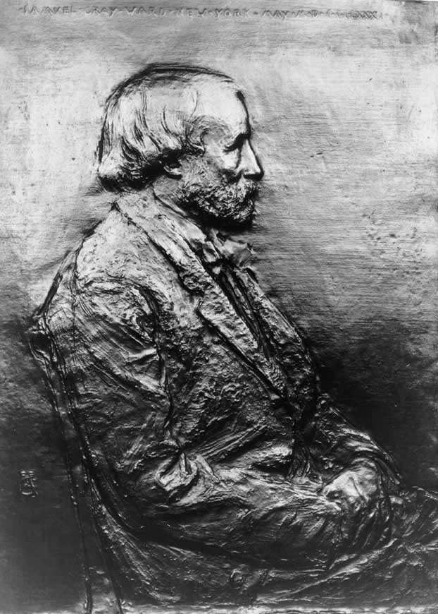 Engraving of a seated man. Engraving of a seated man.