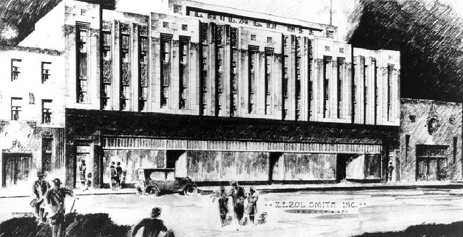 The Chicago Bee Building built in Art Deco style, 1929.