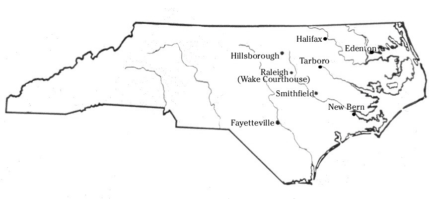 Map of North Carolina. Map of North Carolina.