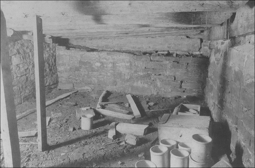 View of a cellar. View of a cellar.