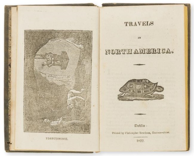 Book titled Travels in North America