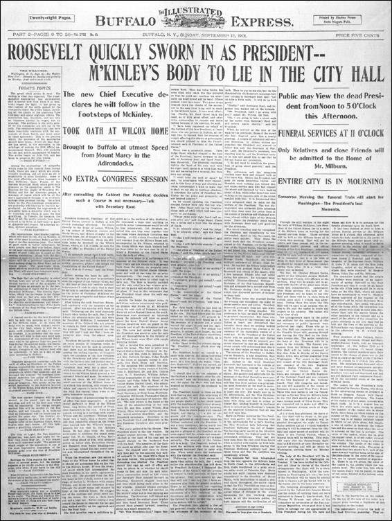 Newspaper from 1901.