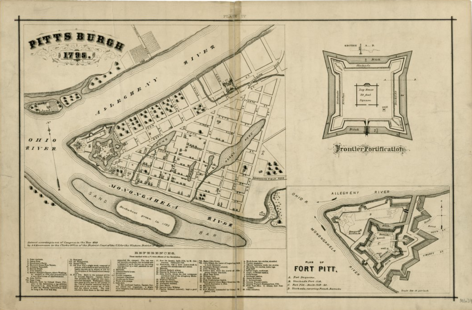 800 map of Pittsburgh
