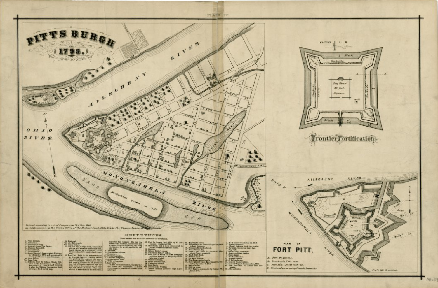 map of Pittsburgh