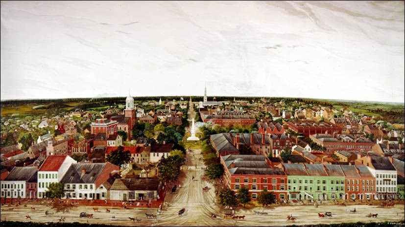 Panorama of Savannah by Fermin Cerveau, 1837.
