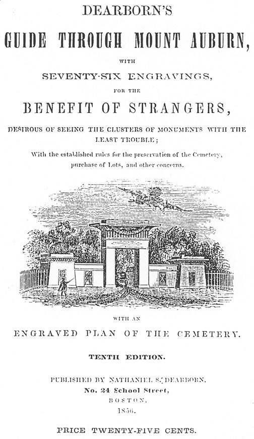 Nineteenth century guidebook for visiting Mount Auburn.