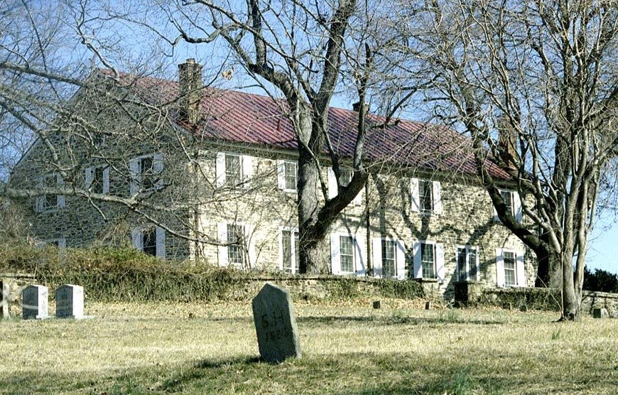 Stone house on a hill. Stone house on a hill.
