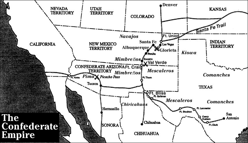 Map of southwest.
