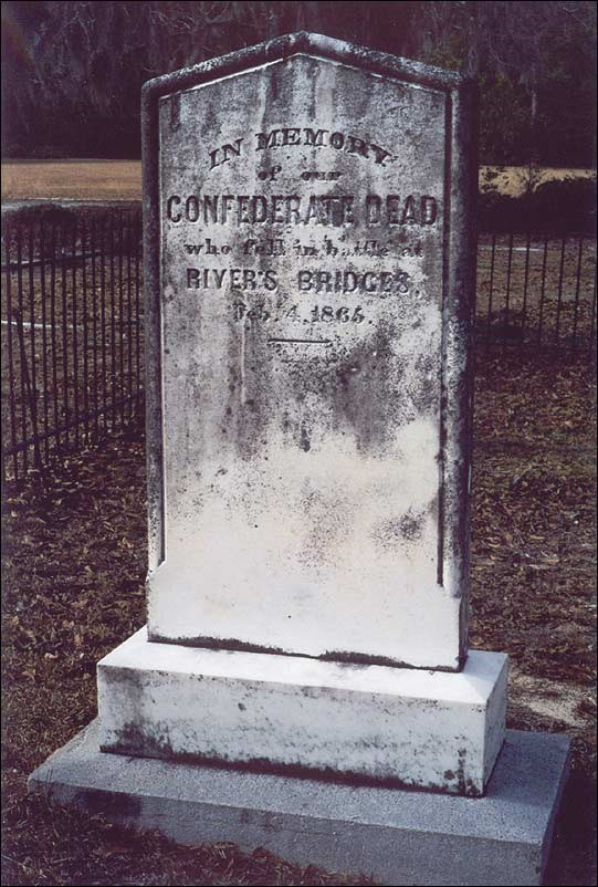 Headstone of Confederate soldier.