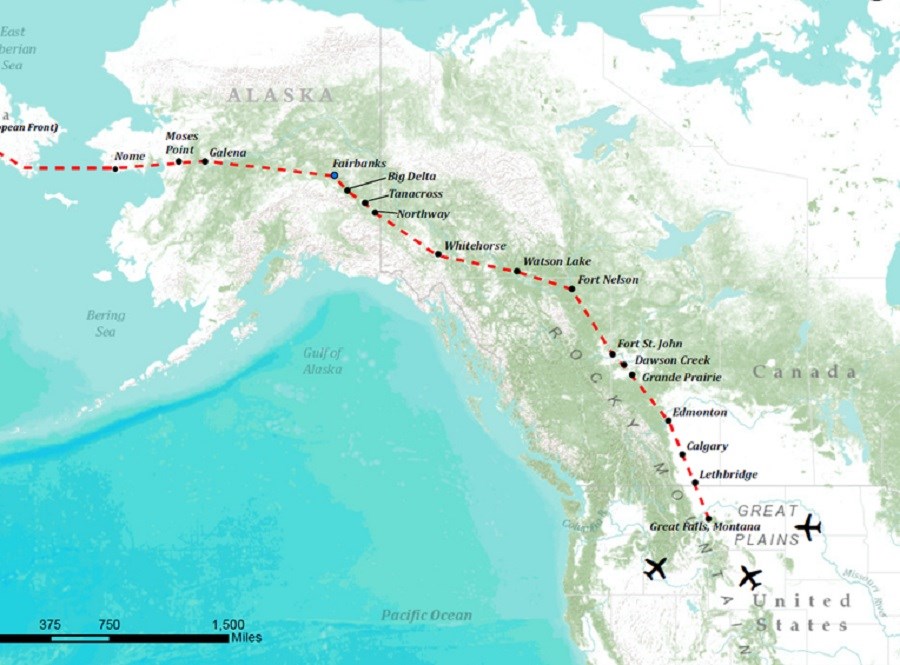 Map of the ALSIB Route.