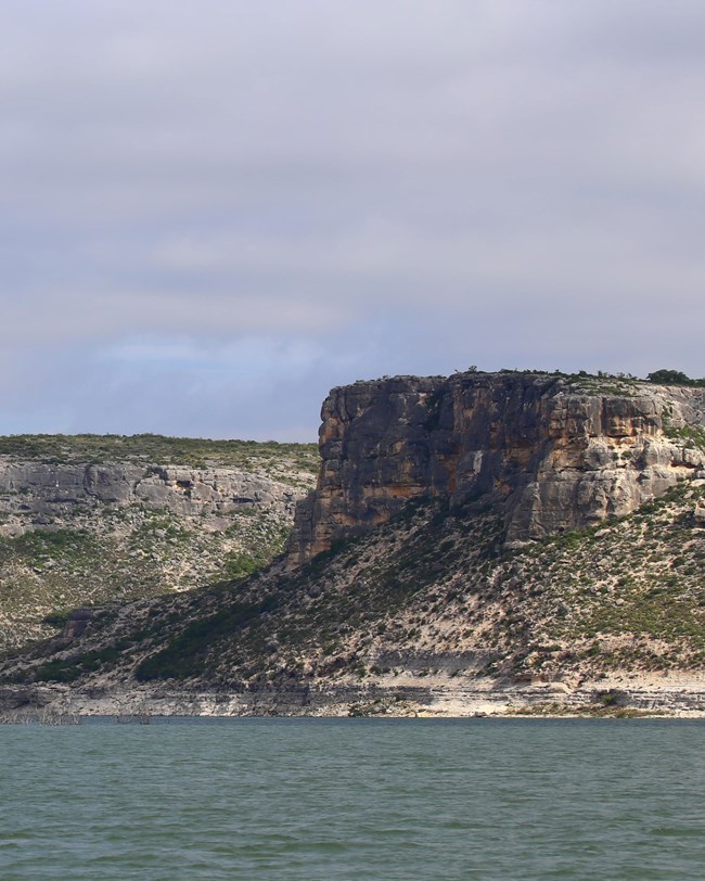 lake and bluffs