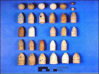 Assortment of Union Dropped Bullets. An Assortment of Union Dropped Bullets.