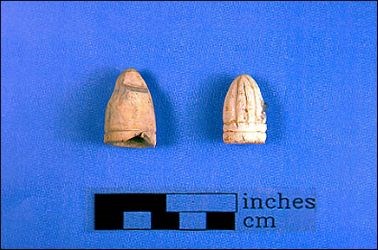Conical and round bullets provided a soft material which could be easily carved by soldiers, helped them reduce stress Conical and round bullets provided a soft material which could be easily carved by soldiers, helped them reduce stress